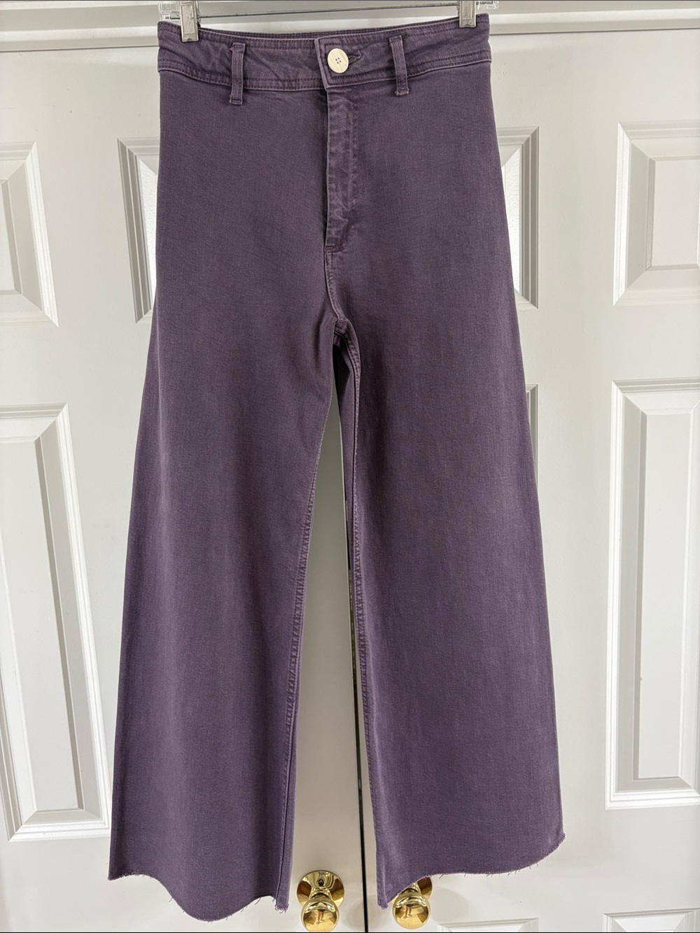 Zara The Marine Straight Jeans. Purple Color. Sz 36/4. Great Condition!!